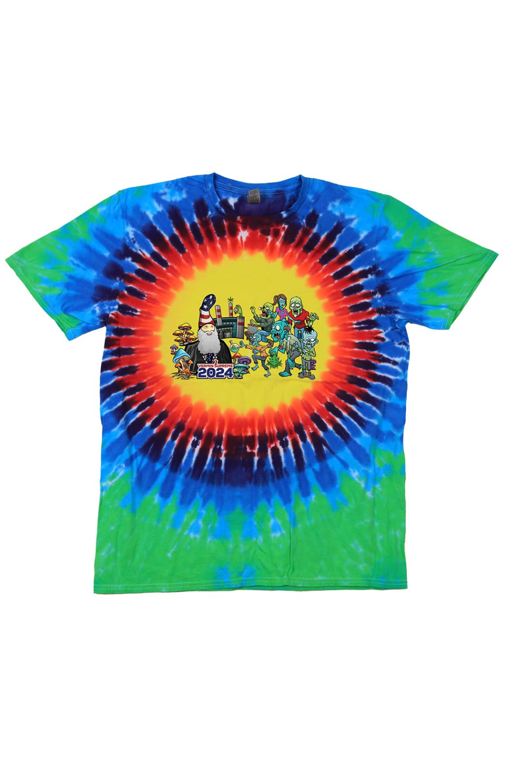 Vermin Supreme Zombie Factory Tie Dyed T-Shirt